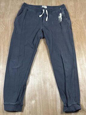 Taylor Stitch Mens Gray Drawstring Sweatpants Joggers Pockets Size Medium